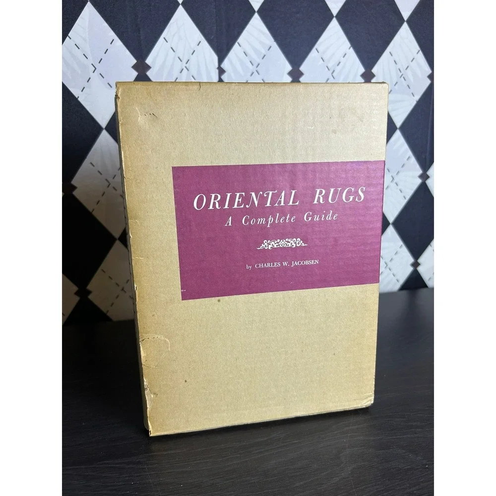 Oriental Rugs Complete Guide Charles W. Jacobsen 1972 Hardcover Slipcase